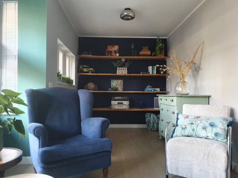 Compleet inrichtingsplan groen en blauw Emmen Sandra's Interieurstyling